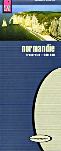 Normandy Road and Topographic Tourist Map.