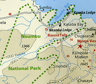 Tanzania, Rwanda, and Burundi, Road and Topographic Tourist Map.