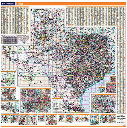 Texas WALL Map.