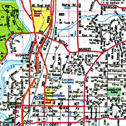 RandMcNally Bend And Redmond City Street Map Travel Tourist Detailed Sample 5 