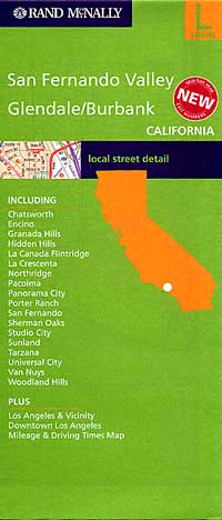 Burbank, Glendale and the San Fernando Valley, California, America.
