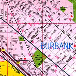 Glendale, Burbank and the San Fernando Valley, California, America.