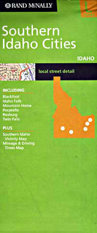 Southern Idaho Cities Street Map, Idaho, America.