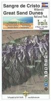 Sangre de Cristo (CO/NM) and Great Sand Dunes National Park (CO) Hiking Map.