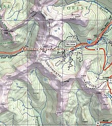 Summit, Vail, and Holy Cross Hiking Map.