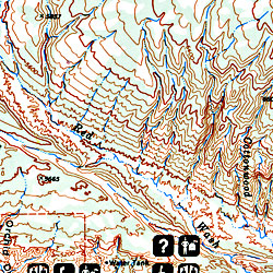 Dinosaur National Monument, Road and Recreation Map, Utah, America.