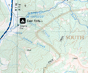 Durango, Silverton and Telluride Mountain Bike Map Area.