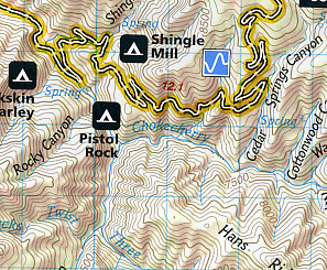 Paiute ATV Trail, Road and Recreation Map, Utah, America.