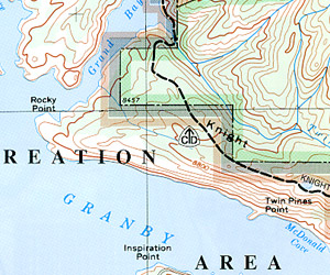 Winter Park, Grand Lake, Mountain Bike Map Area.
