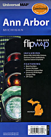 Ann Arbor "Flipmap", Michigan, America.