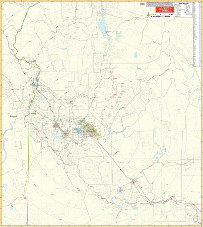 Boise Vicinity WALL Map.