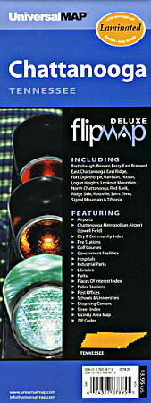 Chattanooga "Flipmap", Tennessee, America.