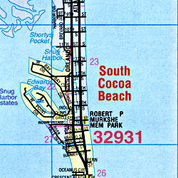 Cocoa, Melbourne and Brevard County, Florida, America.