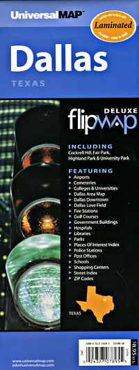 Dallas "Flipmap" Texas, America.