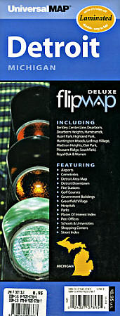 Detroit "Flipmap", Michigan, America.