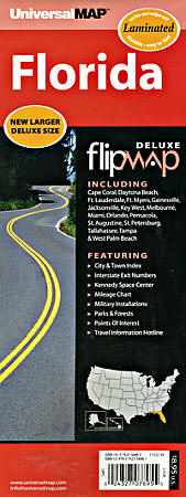Florida "Flipmap" Road and Tourist map.