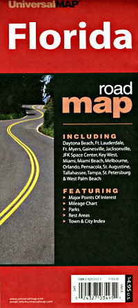 Florida Road and Tourist map.
