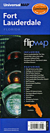 Fort Lauderdale "Flipmap" Florida, America.