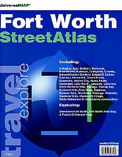 Ft. Worth Street ATLAS, Texas, America.