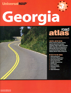 Georgia State, Road and Tourist ATLAS, America.