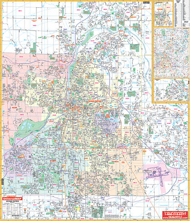 Grand Rapids WALL Map.