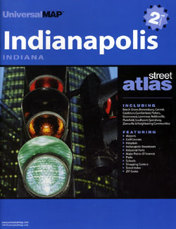 Indianapolis Street ATLAS, Indiana, America.