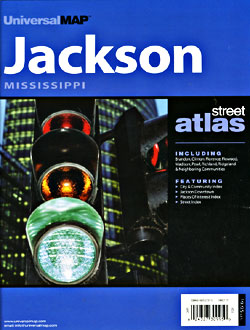Jackson Street Atlas, Mississippi, America.