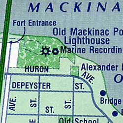 Mackinac Island and St Ignace, Michigan, America.