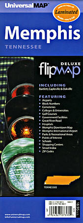 MEMPHIS "Flipmap", Tennessee, America.
