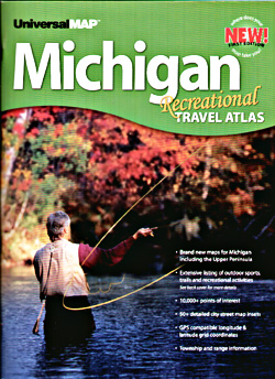 Michigan Road and Recreational Travel Atlas, America.