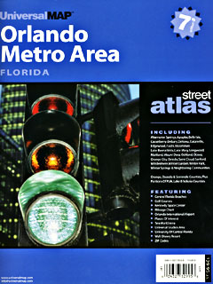 ORLANDO "Metro Area" Street ATLAS, Florida, America.