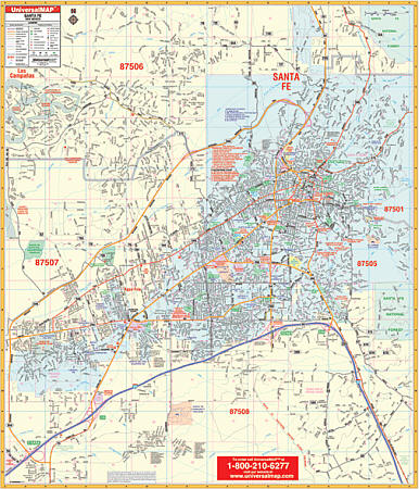 Santa Fe WALL Map.