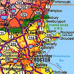 United States Northeastern "Flipmap" Road and Tourist Map.