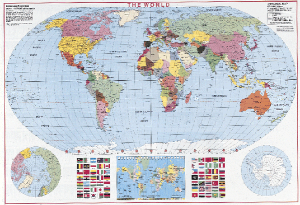 World WALL Map.