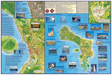 Bonaire Guide and Dive Road and Recreation Map.