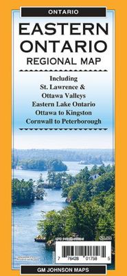 Ontario Regional Road and Tourist Map, Ontario, Canada.
