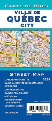 Quebec City Street Map, Canada.