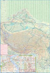 China Road and Physical Travel Reference Map.