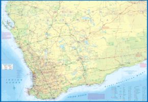 Western Australia, Road and Physical Travel Reference Map. 1st Edition.