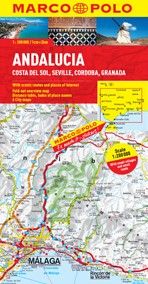 Andalusia, Costa del Sol, Seville, Cordoba and Granada  Road and Tourist Map. Marco Polo edition.