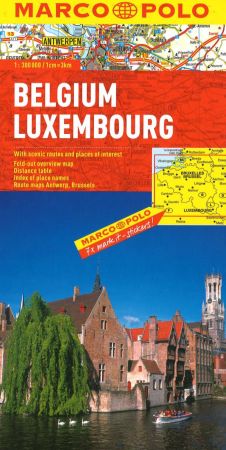 Belgium and Luxembourg Road and Tourist Map. Marco Polo edition.