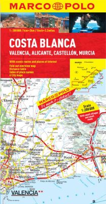 Costa Blanca Road and Tourist Map. Marco Polo edition.