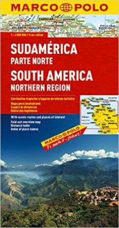 South America, Northern, Road and Tourist Map. Marco Polo edition.