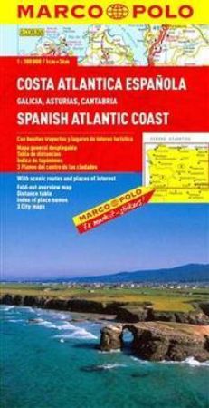 Spanish Atlantic Coast Map. Marco Polo edition.