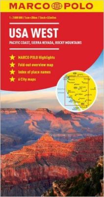 USA West Road and Tourist Map. Marco Polo edition.