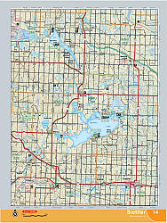 Alberta Central Map Book, Road and Recreation ATLAS, Canada.