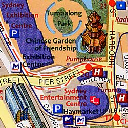 SYDNEY "Destination" map Australia.