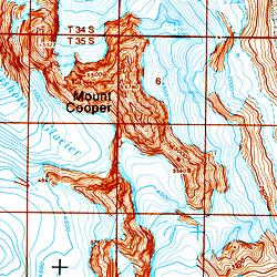 Glacier Bay National Park and Preserve, Road and Recreation Map, Alaska, America.